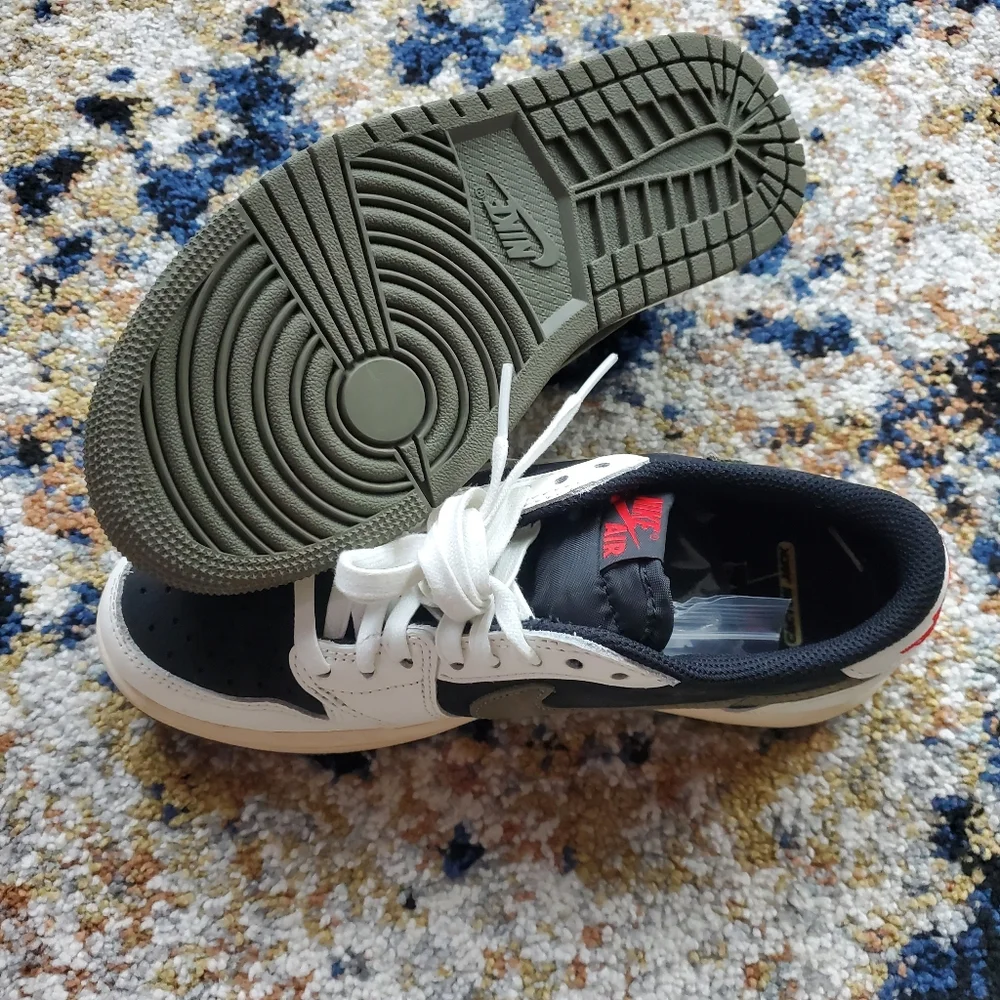 Travis Scott‎ x Air Jordan 1 Retro Low OG SP PS 'Olive' - Picture 4 of 9